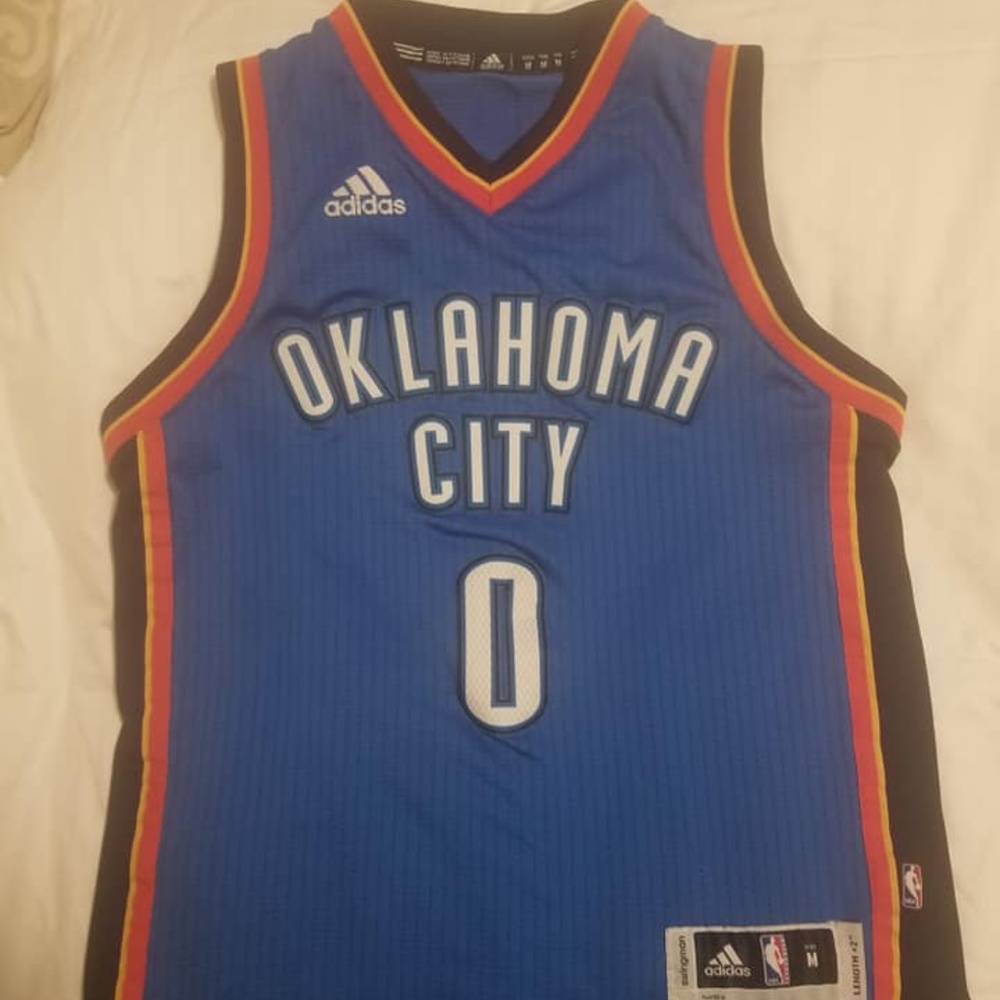 Youth Med Adidas OKC Russell Westbrook Jersey